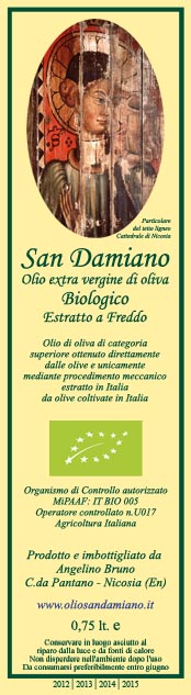 Etichetta olio San Damiano 2011